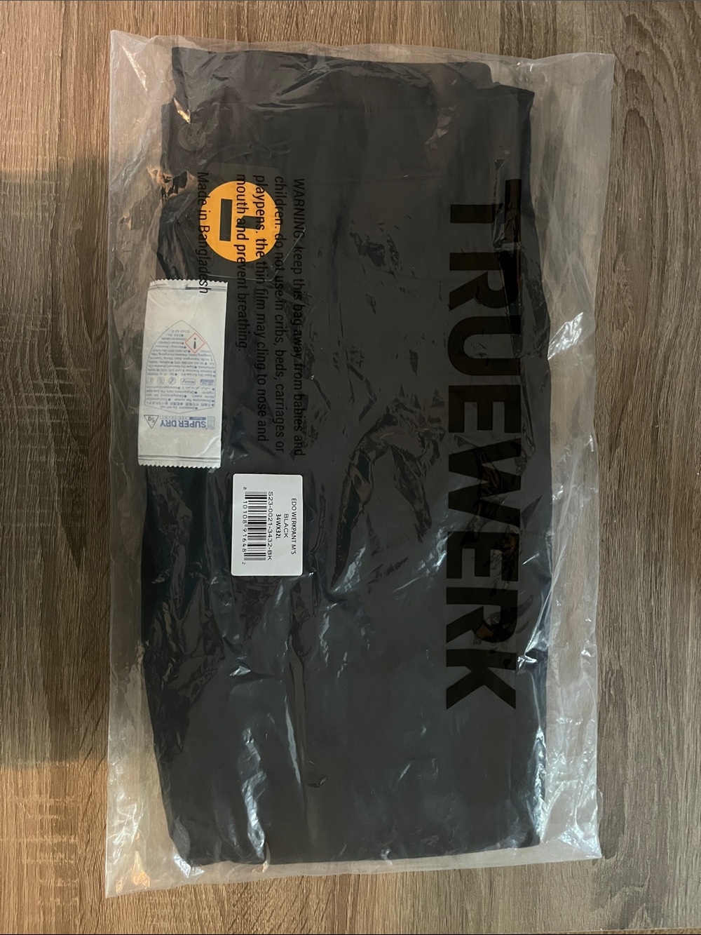 TrueWerk Men's EDO Black Work Pants